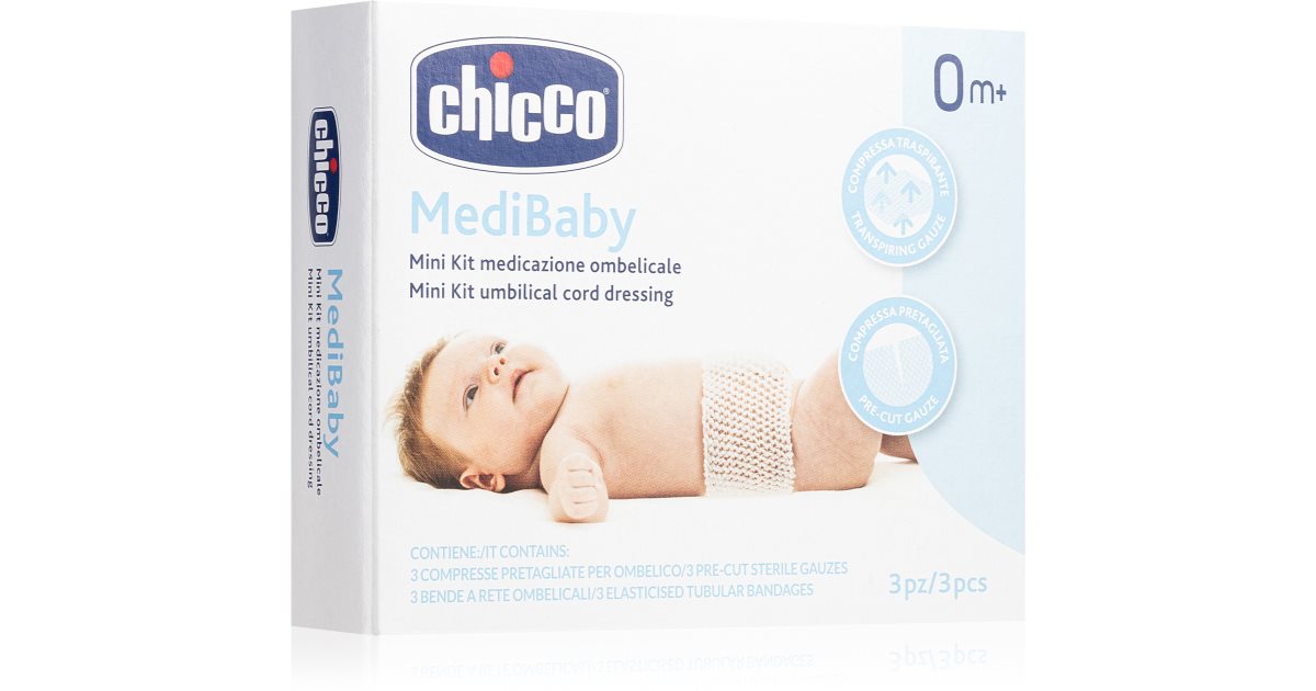 Chicco MediBaby 0m+ set di salva ombelico per bebè