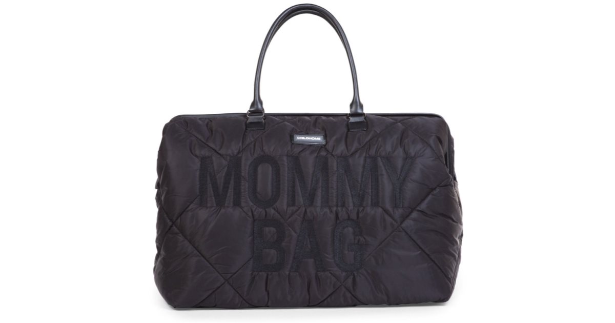 Childhome Mommy Bag Puffered Black baby changing bag notino.ie