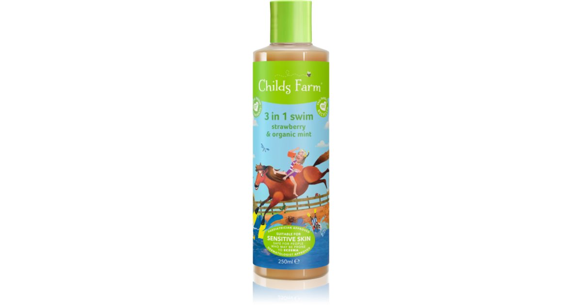 Childs Farm 3 in 1 Swim Strawberry & Organic Mint 3in1 shampoo