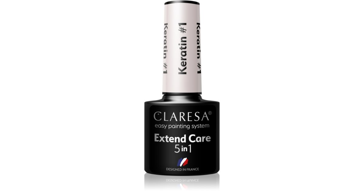 Claresa Extend Care 5 IN 1 KERATIN – Stärkendes Basisgel Für UV-Maniküre, Bis 1 Cm Verlängerung
