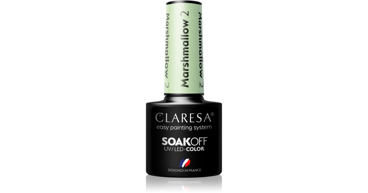 Claresa SoakOff UV/LED Color Marshmallow gel nail polish notino.co.uk