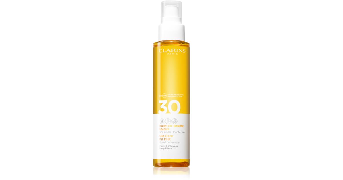 Clarins Sun Care Oil Mist dry oil for the hair and body SPF 30 notino