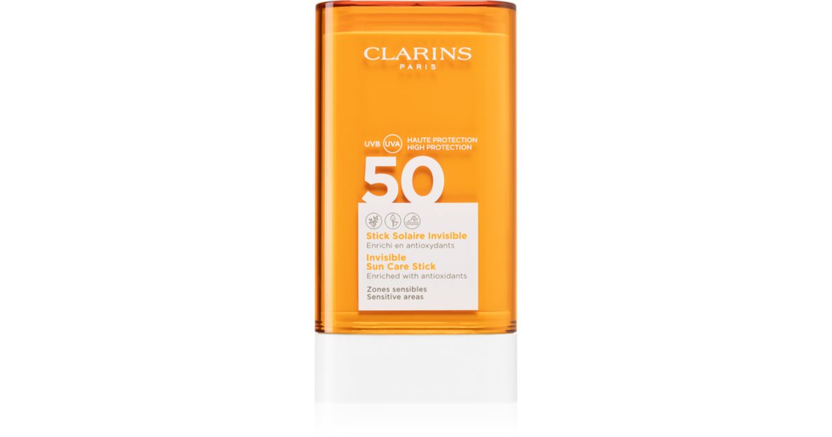 Clarins Invisible Sun Care Stick защитен стик за чувствителни места SPF ...
