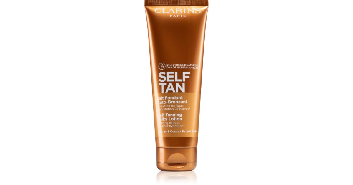 Clarins Self Tan Milky Lotion lait auto-bronzant corps et visage ...