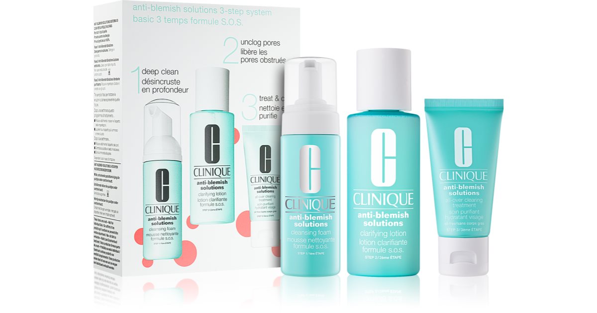 Clinique Anti-Blemish Solutions™ Clear Skin System Starter Kit Travel ...