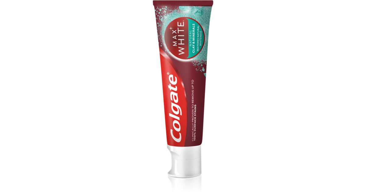 3 COLGATE MAX WHITE Clay & Minerals Restoring Whitening Toothpaste 75ml