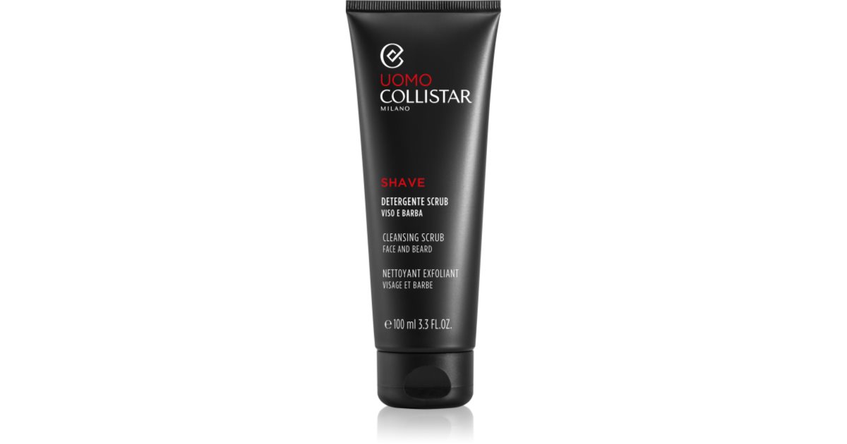 Collistar Man Face and Beard Cleansing Scrub Reinigungspeeling für die Haut vor der Rasur