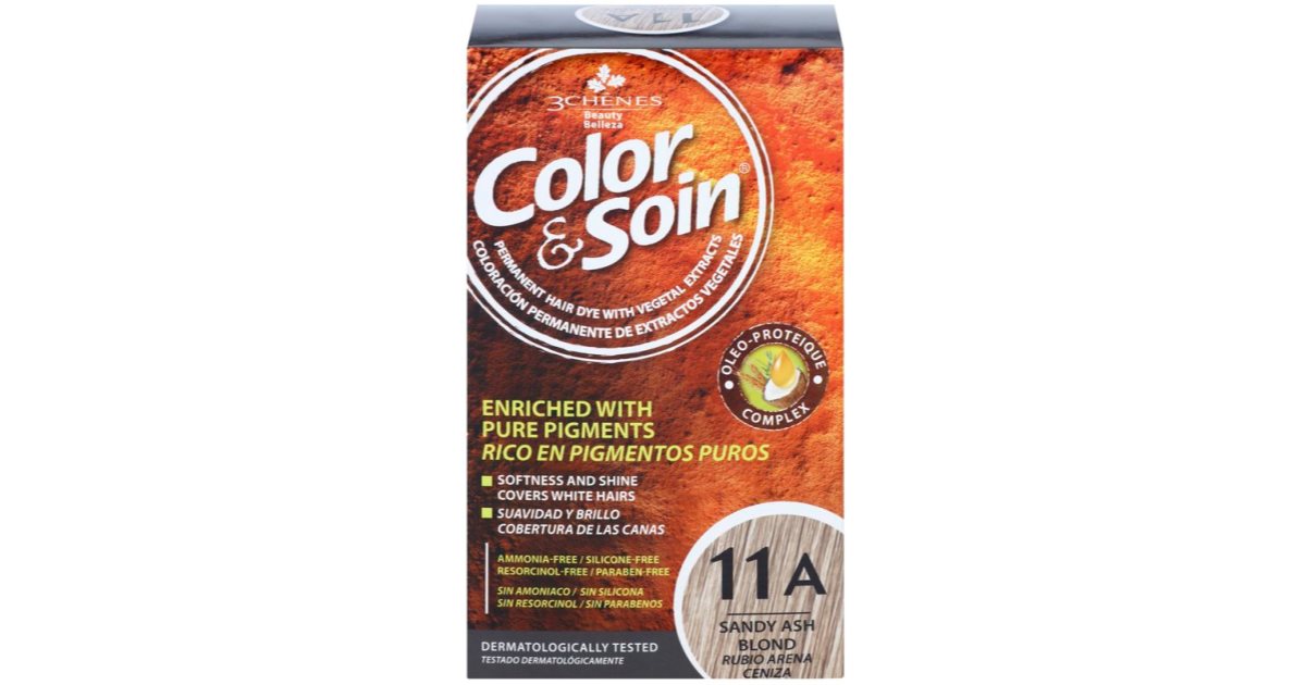 Color & Soin Blonde перманентна фарба для волосся з рослинними ...