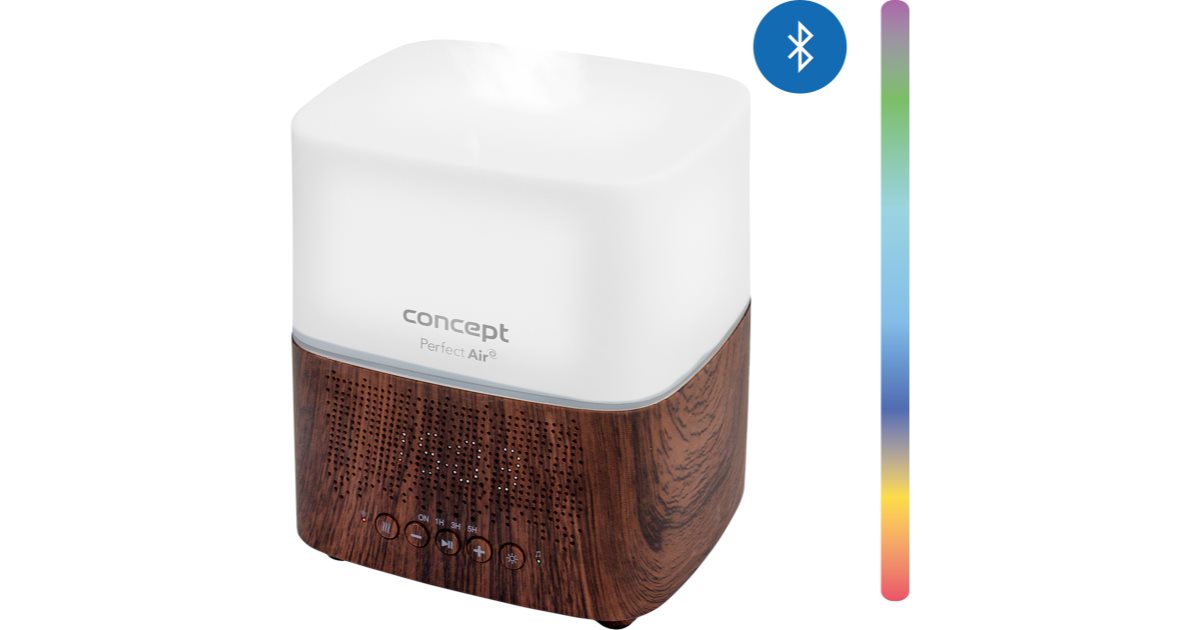 Concept DF2011 Perfect Air Dark Wood aroma diffuser bluetooth player ...