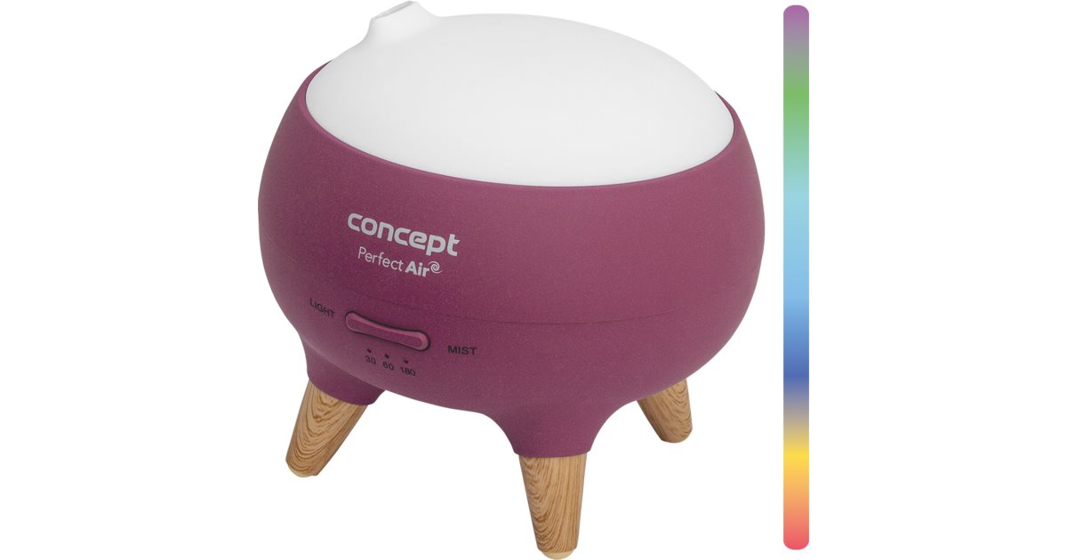 Concept DF1011 Perfect Air Berry ultrasonic diffuser and air humidifier ...