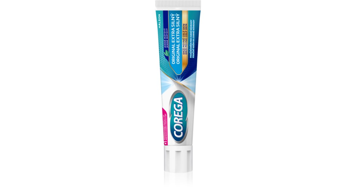 Corega Original Extra Strong Denture Adhesive with extra strong hold ...
