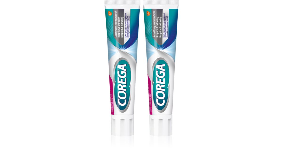 Corega Extra Strong No Flavour denture adhesive notino.co.uk