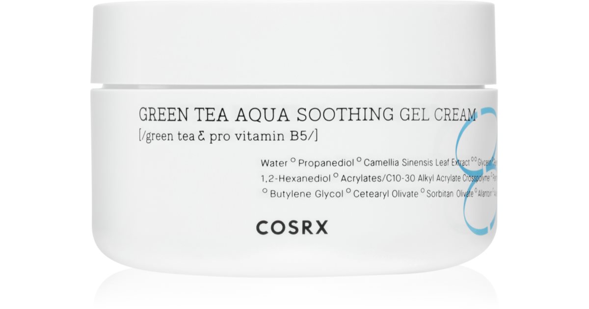 Cosrx Green Tea Aqua Soothing hydrogel cream with soothing effect