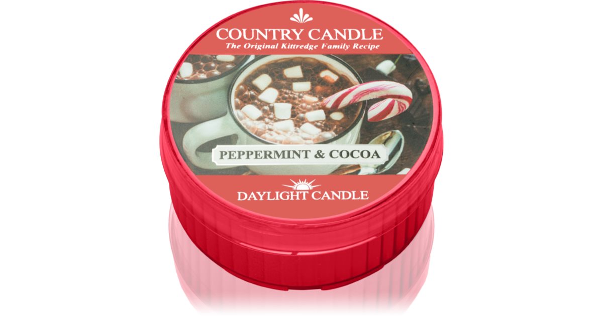 Country Candle Peppermint & Cocoa tealight candle notino.ie