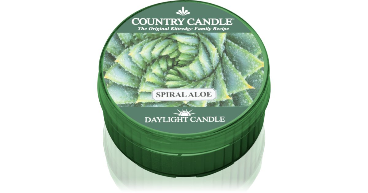 Country Candle Spiral Aloe tealight candle notino.co.uk