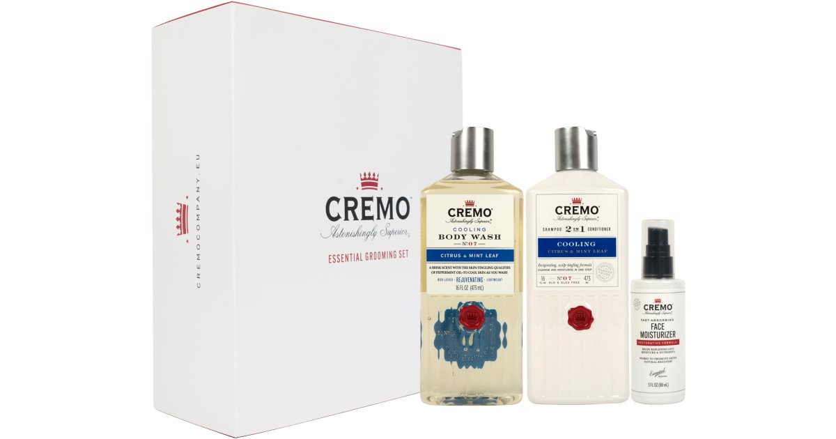 Cremo Essential Grooming Set Gift Set (for hair and body) for men