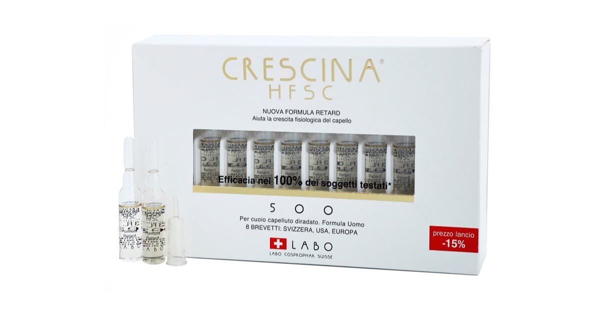 Crescina HFSC 500 ReGrowth Treatment in Ampoules for Medium Hair Loss