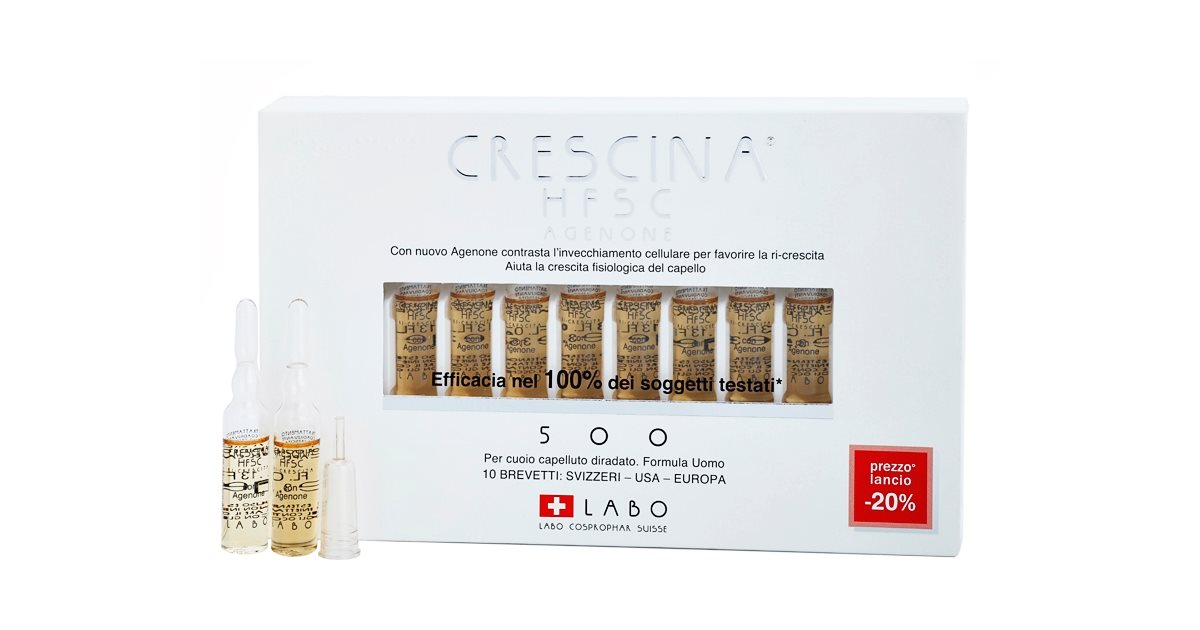 Crescina HFSC AGENONE 500 ReGrowth Treatment in Ampoules for Medium