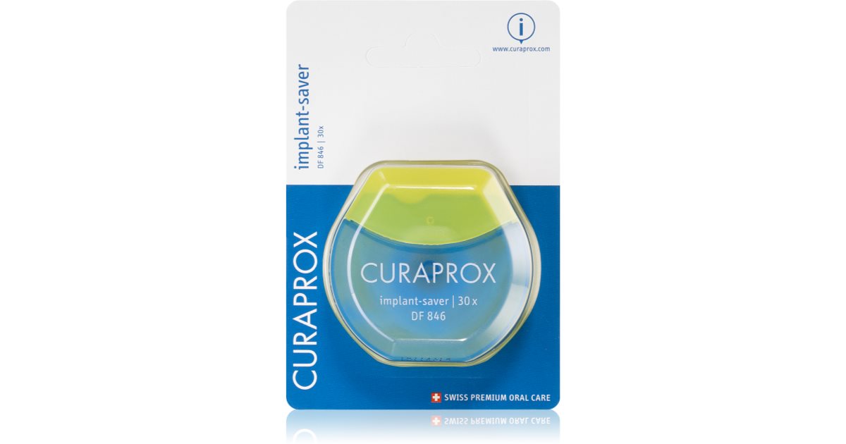 Curaprox Implant-Saver DF 846 Fil Dentaire Pour Appareils Dentaires Et ...