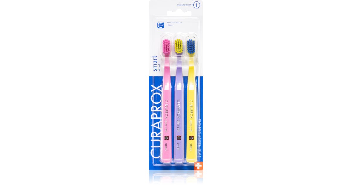 Curaprox 7600 Smart Ultra Soft zubní kartáček s krátkou hlavou | notino.cz