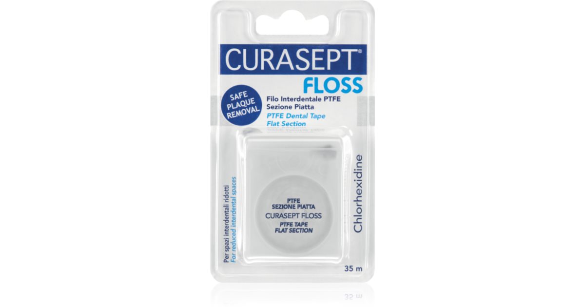 Curasept Dental Tape PTFE Flat Section dental tape with Teflon surface with antibacterial