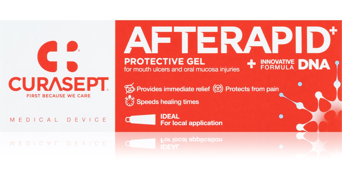 Curasept Afterapid+ protective gel for mouth ulcers and small oral