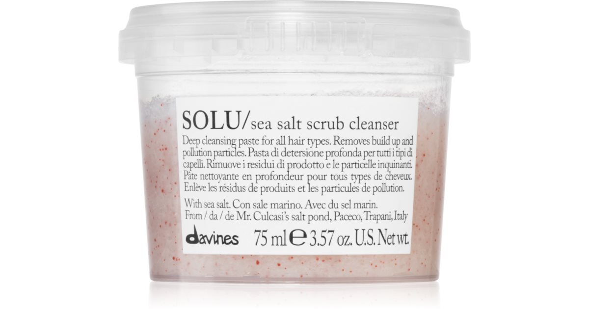 Davines Essential Haircare SOLU Sea Salt Scrub Cleanser notino.gr