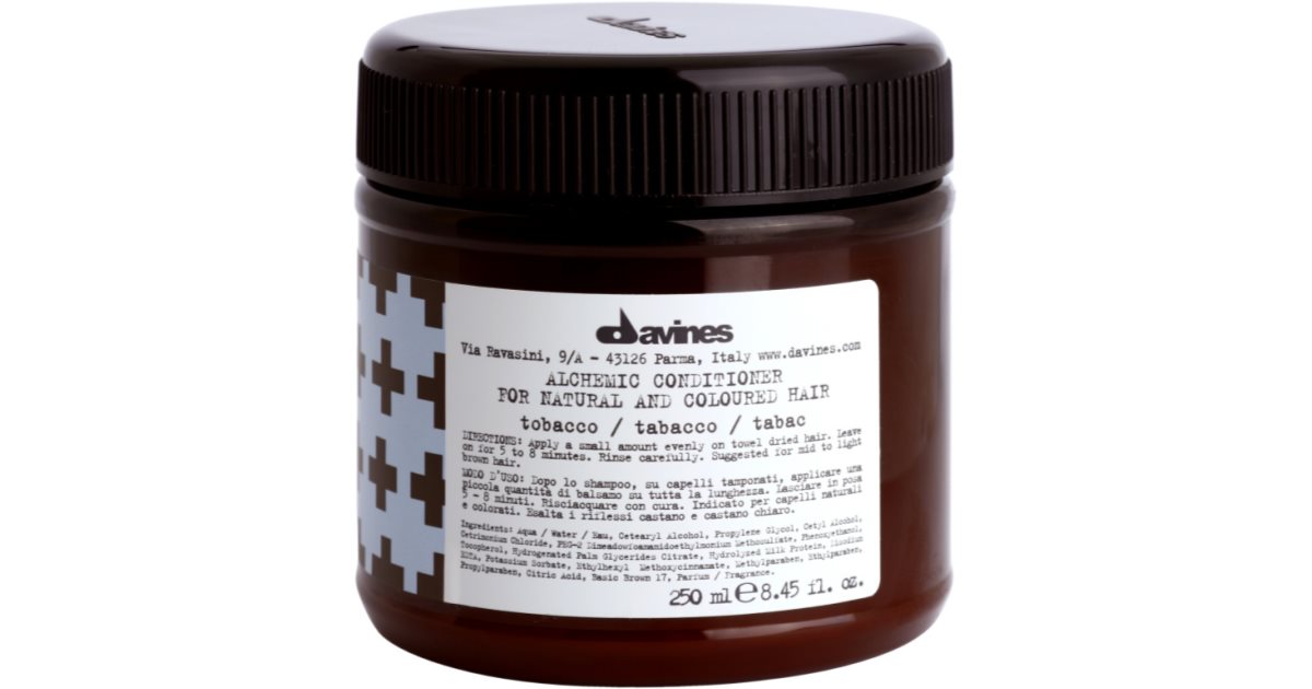 Davines Alchemic Conditioner Tobacco moisturising conditioner for hair