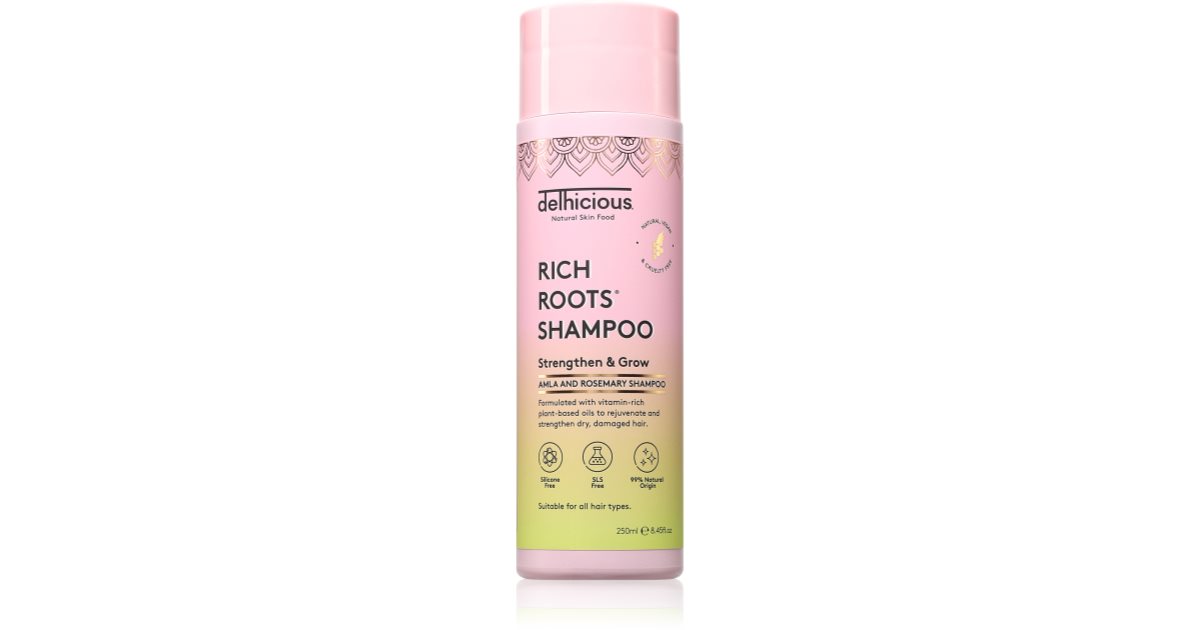 delhicious RICH ROOTS Strengthen & Moisturise Shampoo Energising ...