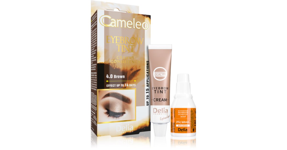 Delia Cosmetics Cameleo Professional Cream Eyebrow Colourant ammonia