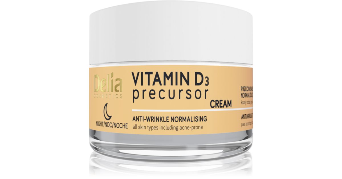 Delia Cosmetics Vitamin D3 Precursor crème de nuit antirides notino.fr