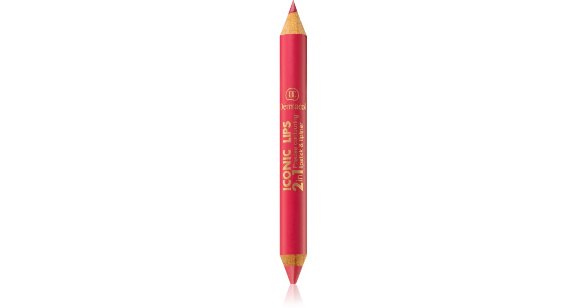 Dermacol Iconic Lips Contouring Lipstick and Lip Liner 2-in-1 | notino.ie
