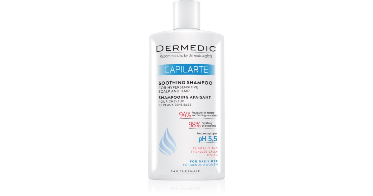 Dermedic Capilarte soothing shampoo for sensitive and irritated skin ...