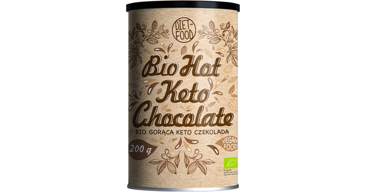 Diet-Food Hot Keto Chocolate BIO Pulver zur Herstellung von Getränken ...