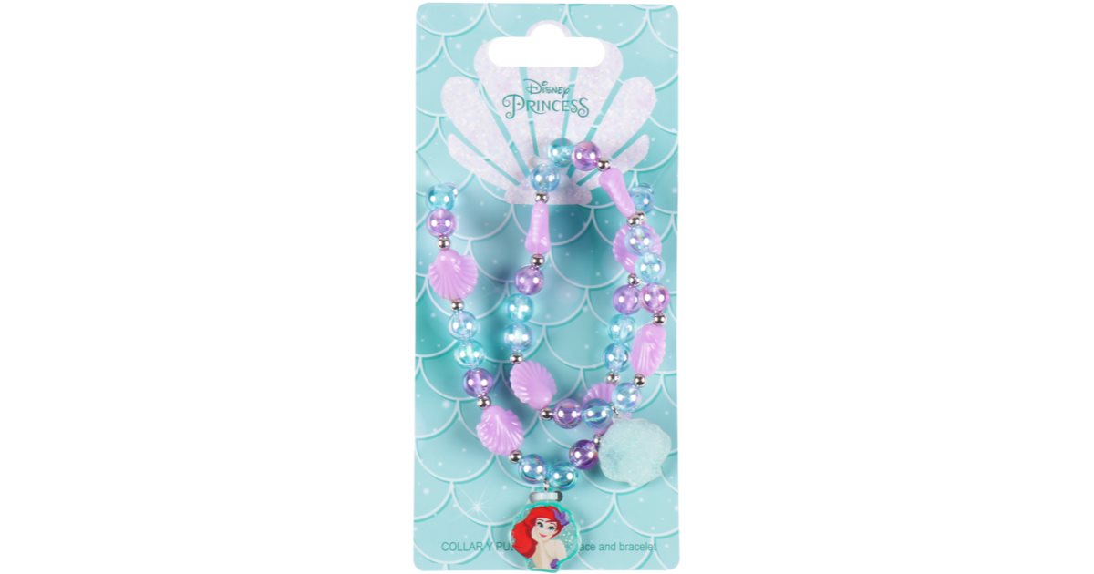 Disney The Little Mermaid Necklace and Bracelets set for children notino.ie