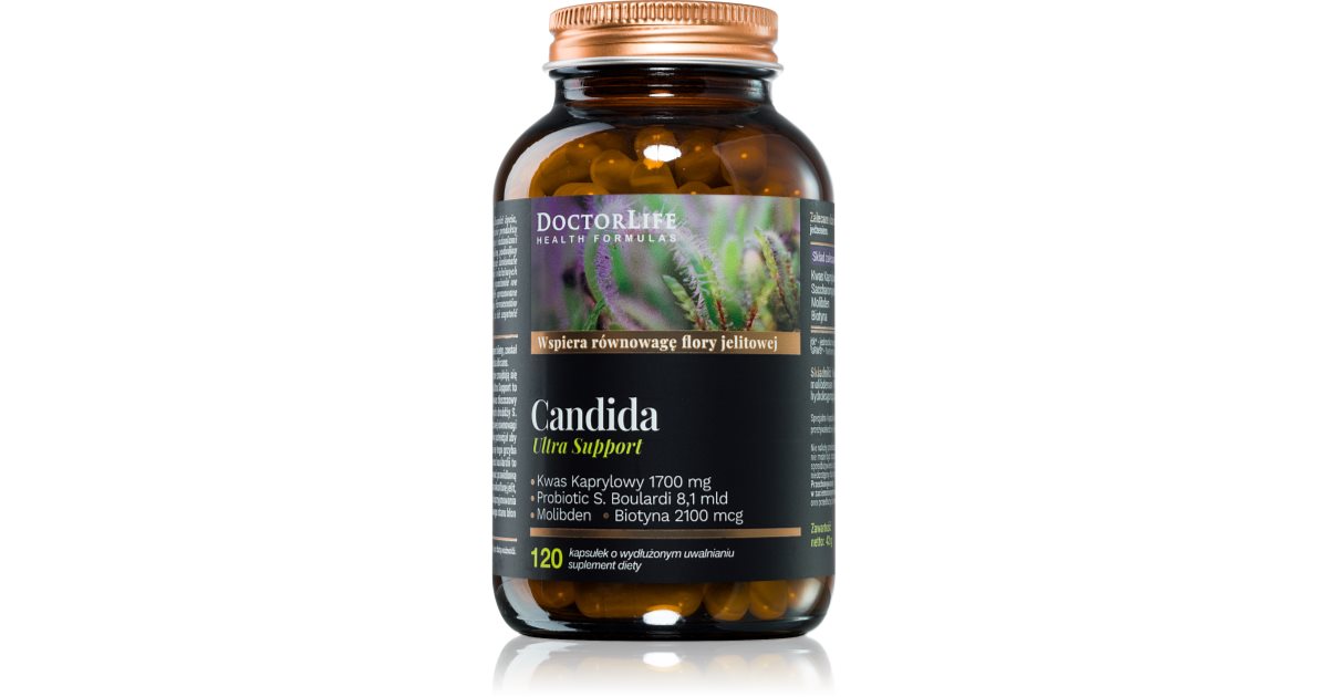 Complément Alimentaire Doctor Life Candida Support - 120 Gélules, Neuf