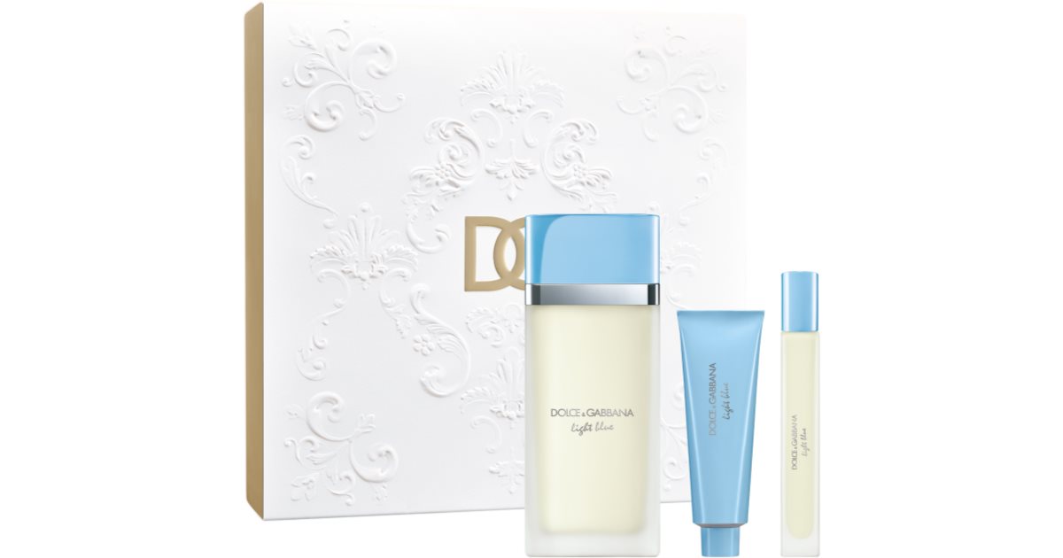 DOLCE & GABBANA Light Blue セット Dolce&Gabbana Light Blue EDT Trio Gift Set | Livrare rapida