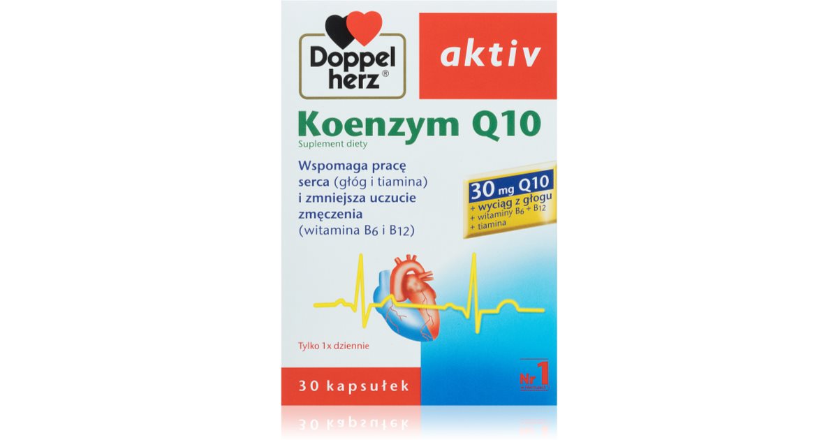 Doppelherz Aktiv Koenzym Q10 30 Mg Kapsułki Dla Zdrowia Serca I Naczyń Krwionośnych 4313