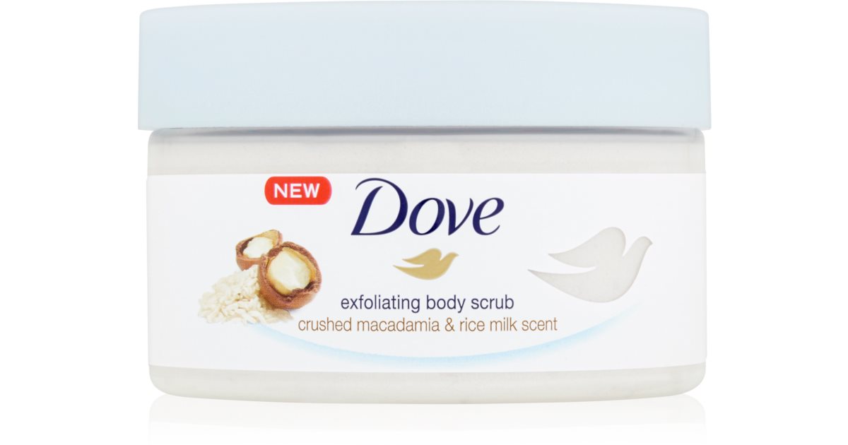 Dove Exfoliating Body Scrub Crushed Macadamia & Rice Milk gommage corps nourrissant | notino.fr