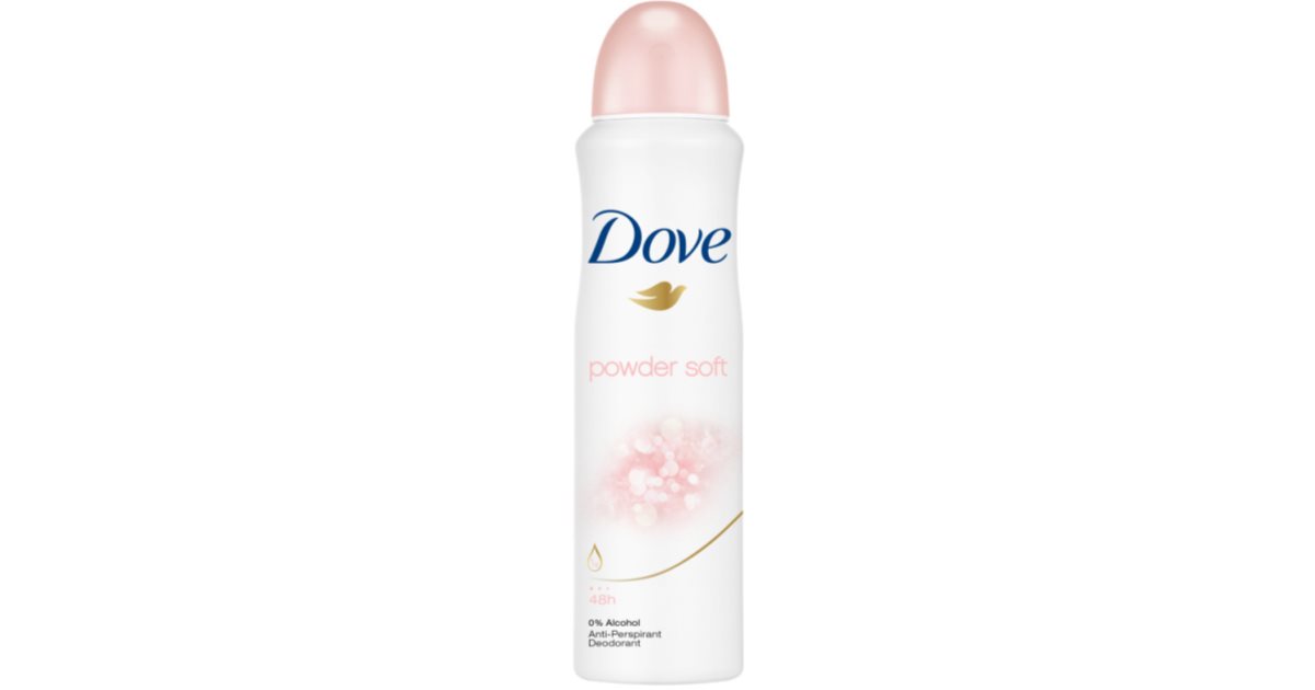 Dove Powder Soft antiperspirant spray notino.co.uk