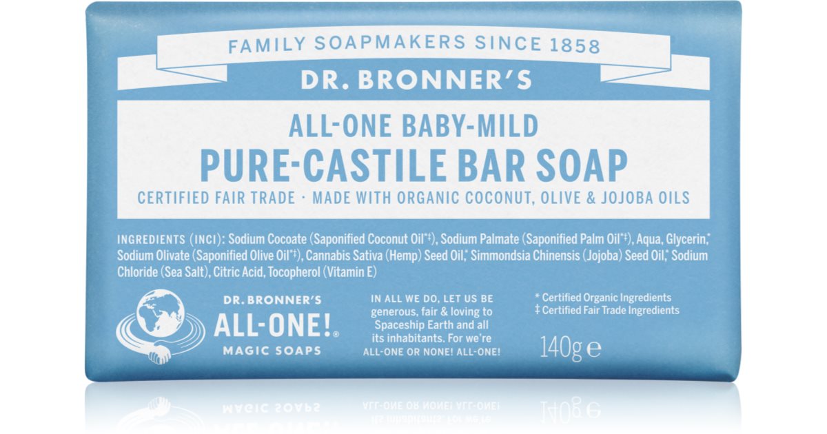 Dr. Bronner’s BabyMild Bar Soap fragrancefree notino.ie