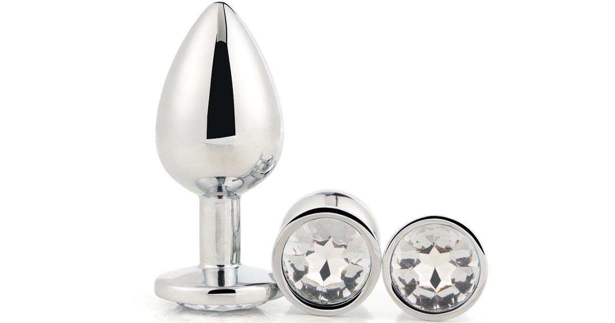 Anal plug S Pleasures Silver 3 Pieces