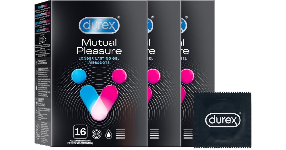 Durex Mutual Pleasure 2+1 condoms economy pack | notino.ie