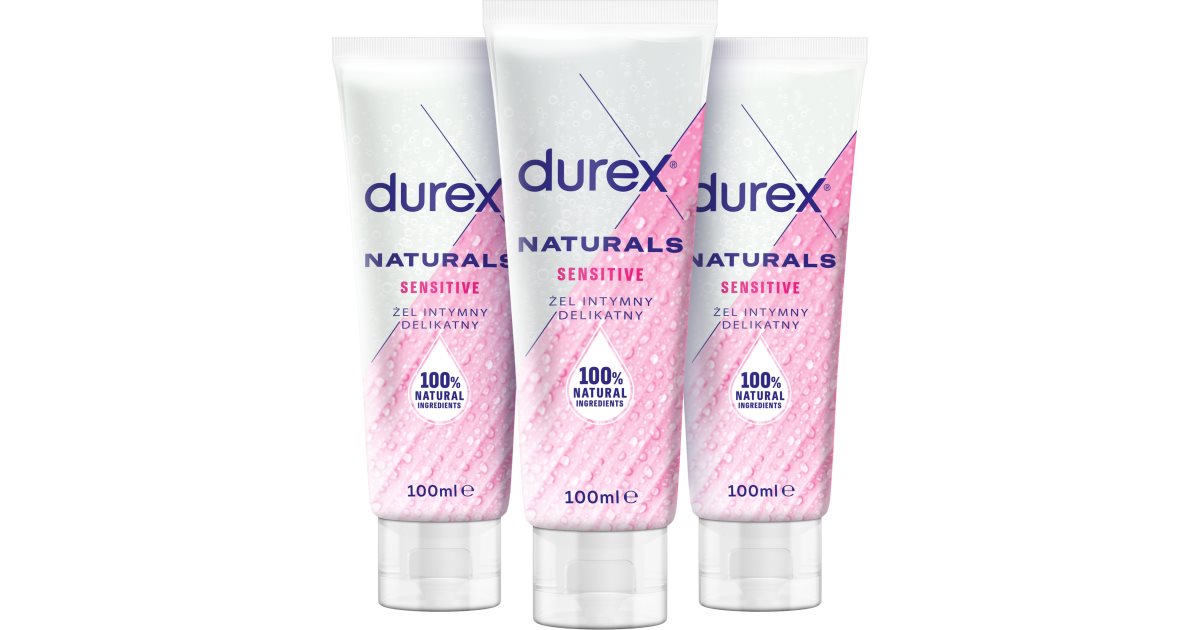 Durex Naturals Sensitive 2+1 Gleitgel vorteilhafte Packung