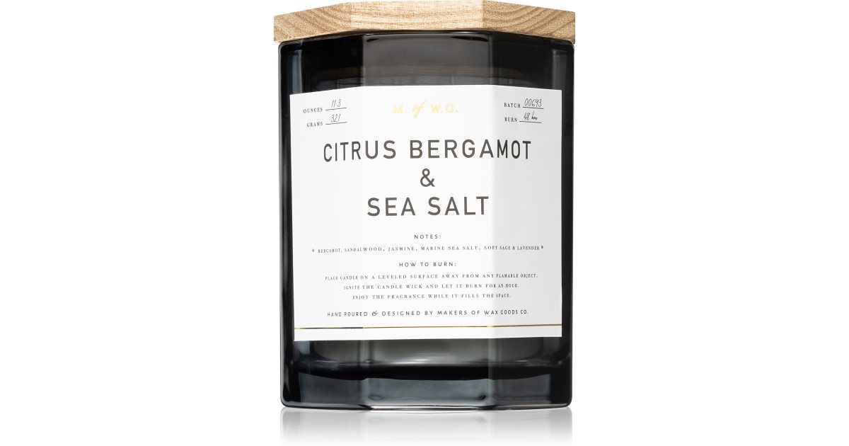Makers of Wax Goods Citrus Bergamot & Sea Salt scented candle notino