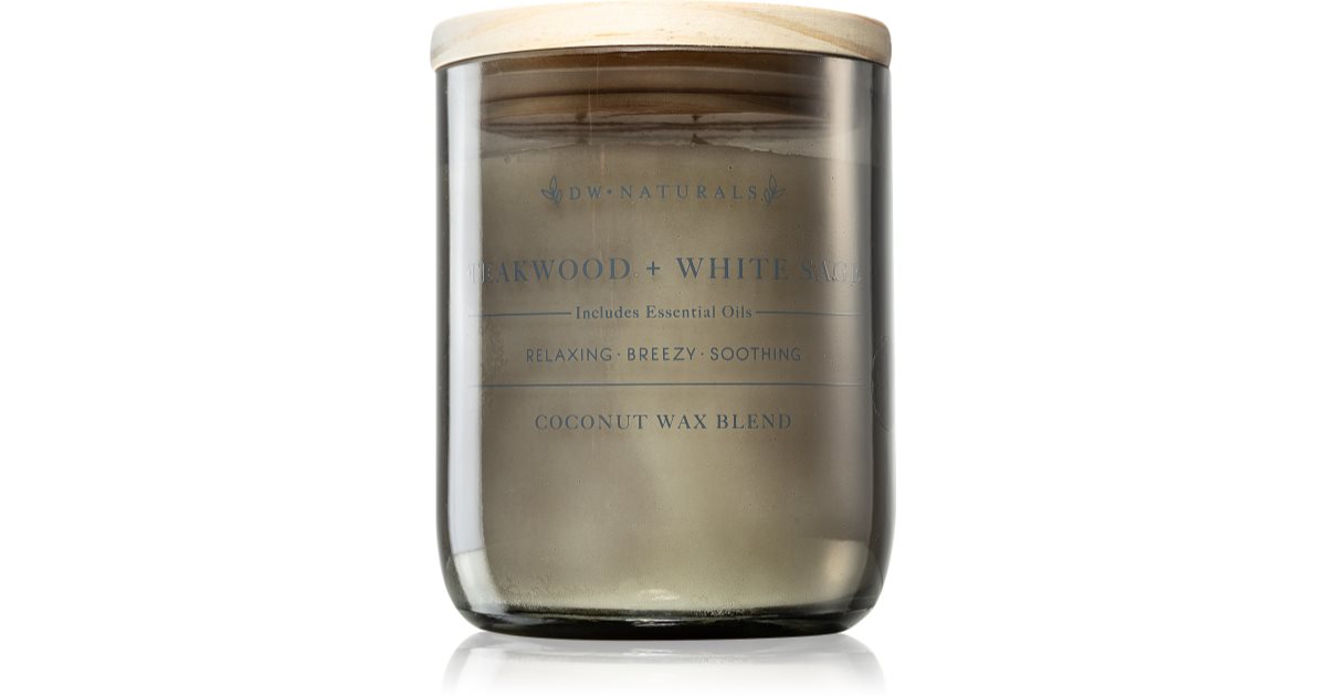 dw home tobacco teak DW Home Naturals Teakwood & White Sage scented candle