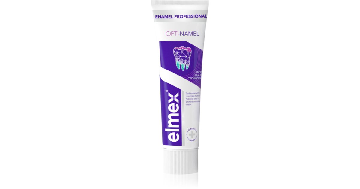 Elmex Opti-namel Seal & Strengthen toothpaste dental enamel protection ...