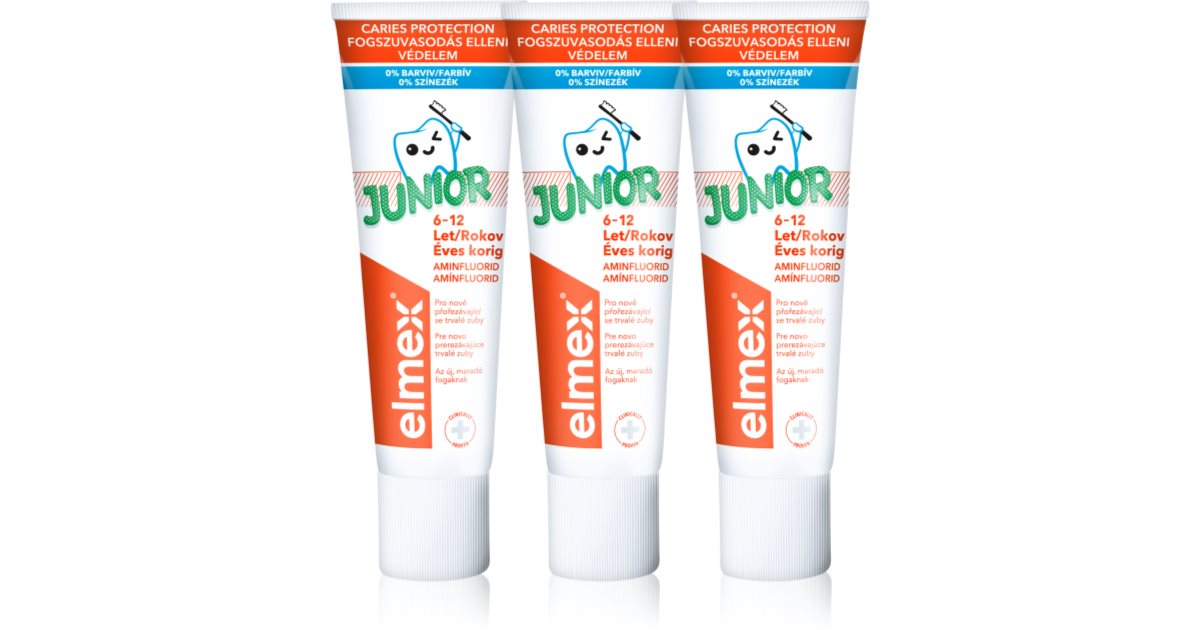 Toothpaste Elmex Kids 0-6, Junior 6-12- variety to select