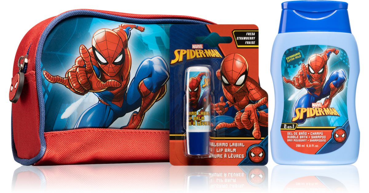 Marvel Spiderman Toilet Bag Set confezione regalo per bambini