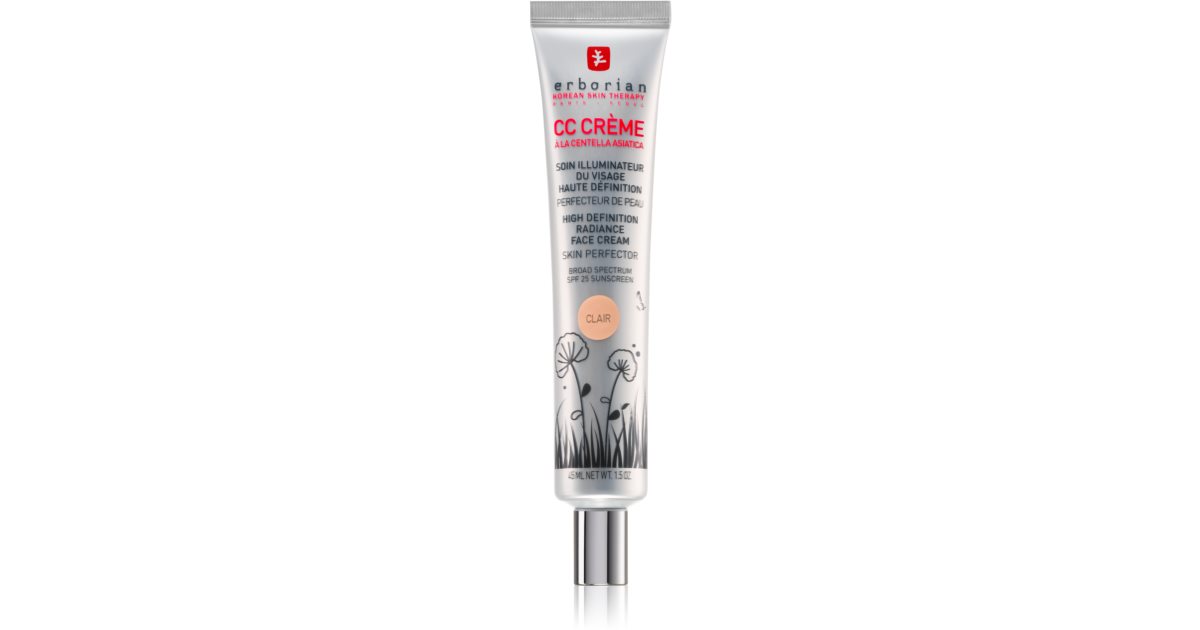 Erborian CC Creme High Definition Radiance Face Cream SPF25 Before
